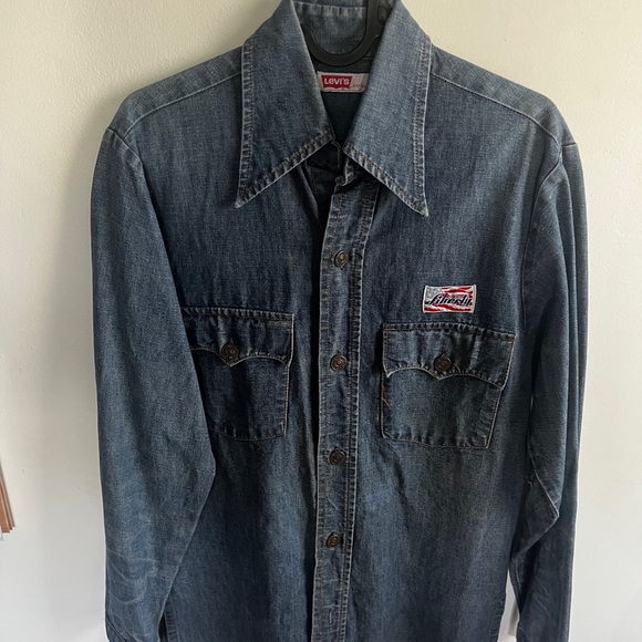 Vintage 70s Levi's Liberty Blue Denim Shirt/Jacket - Picture 11 of 11